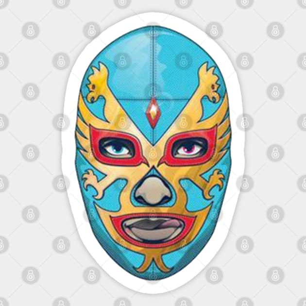 Feel-Ink Dos Caras Lucha Libre Mexican Wrestler Legend Sticker by FeelInksense